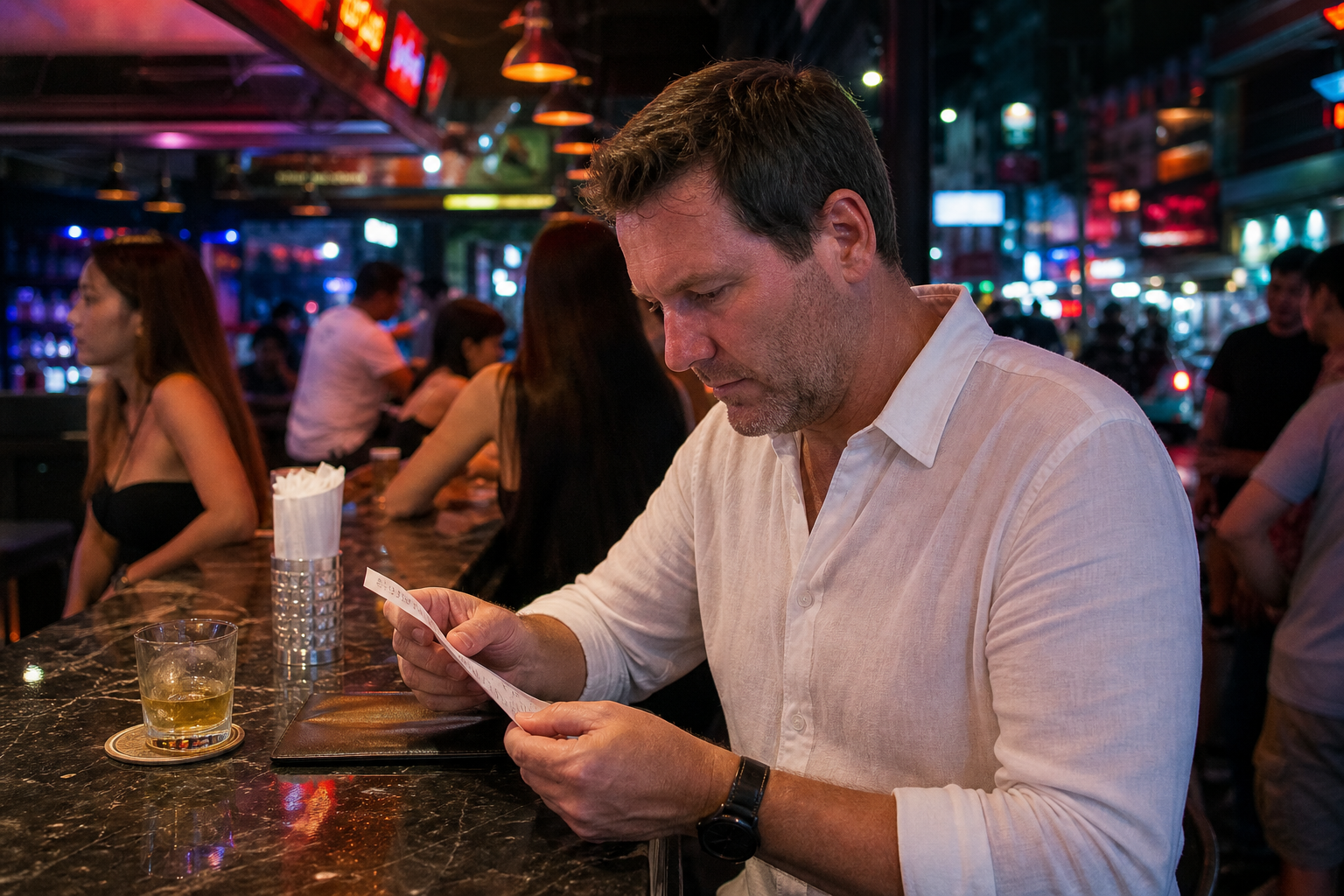 Nightlife Bill Padding and Drink Scams