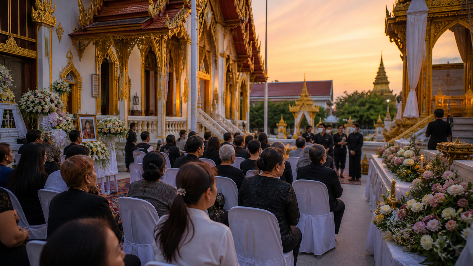Pattaya Thai Family Funeral Rites Memorial