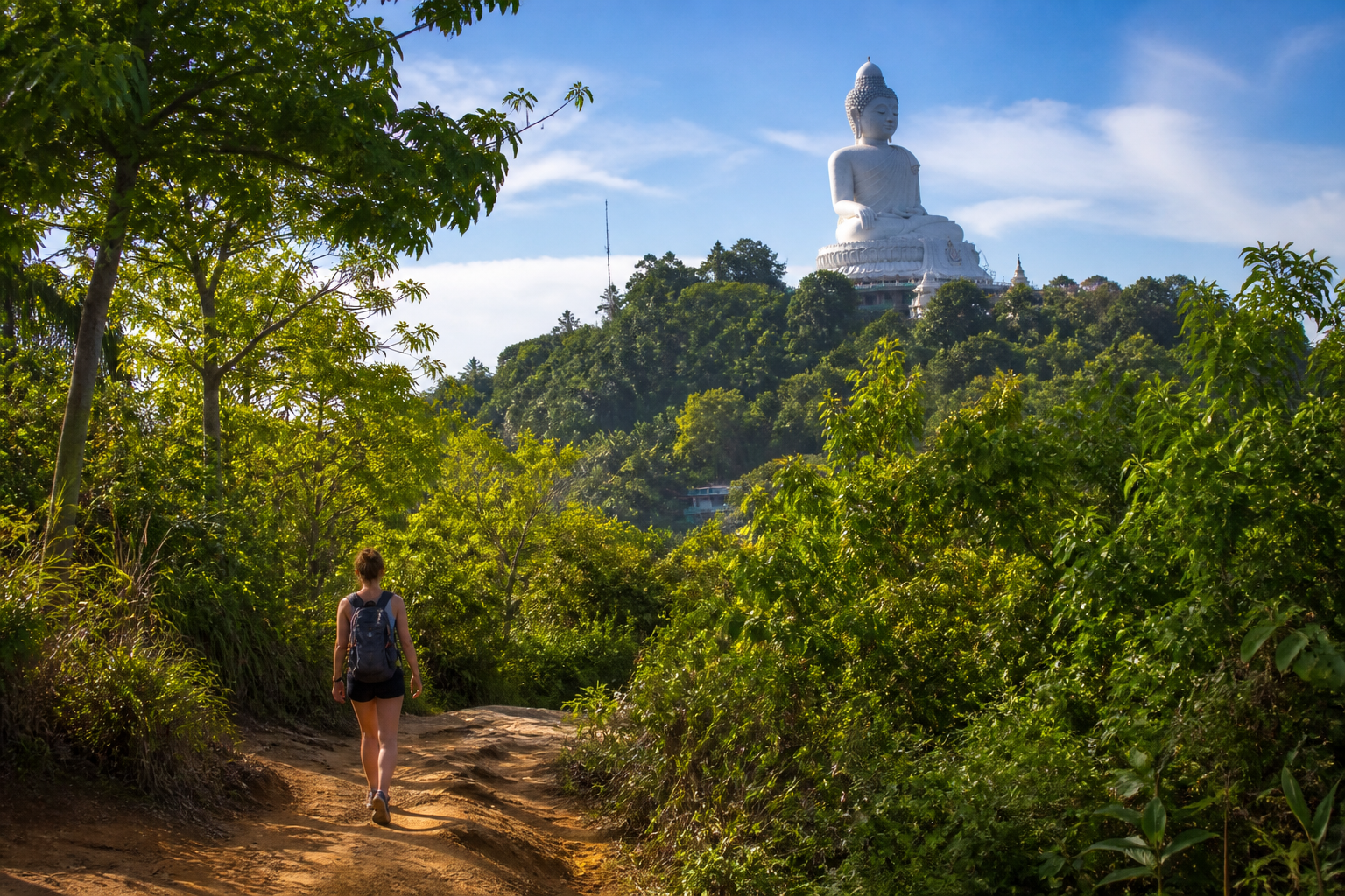 Hiking to Phuket Big Buddha from Kata Beach