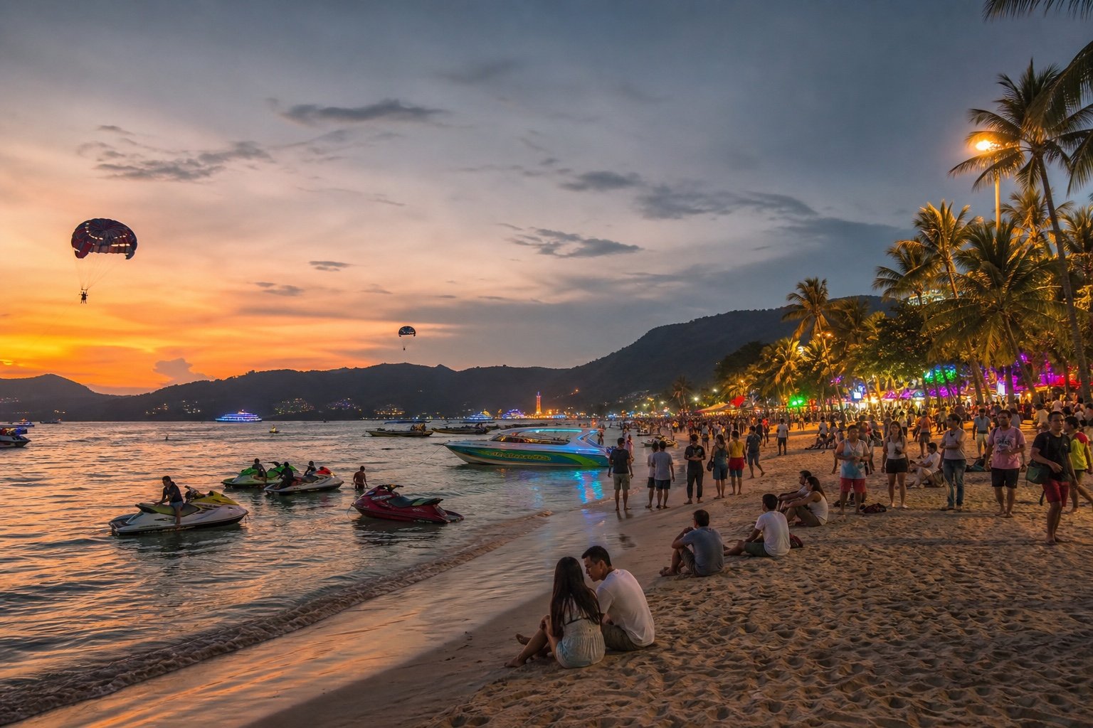 Phuket Kata and Patong Beaches for Activities and Nightlife