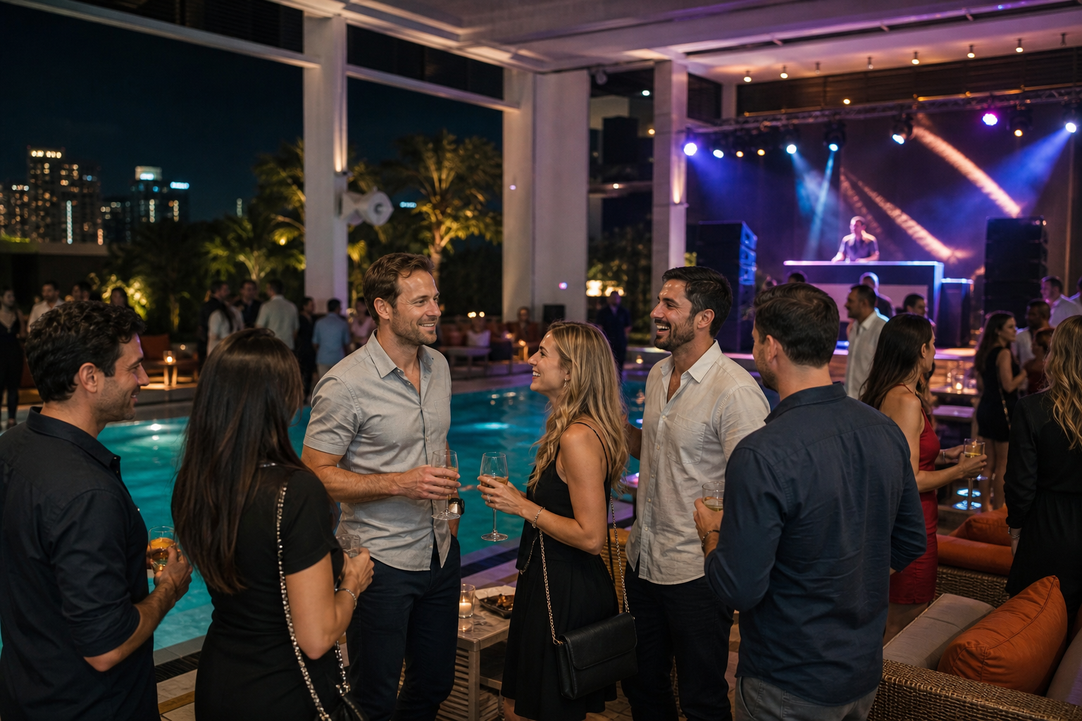 Pool Parties for Large Groups