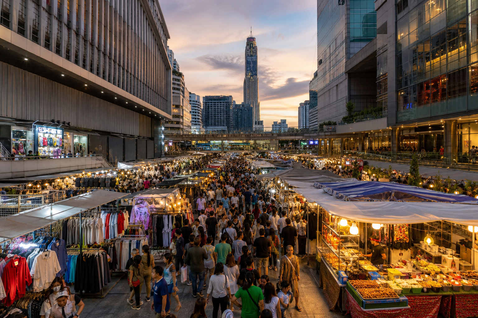 Bangkok Weather and Sunday Shopping in Pratunam