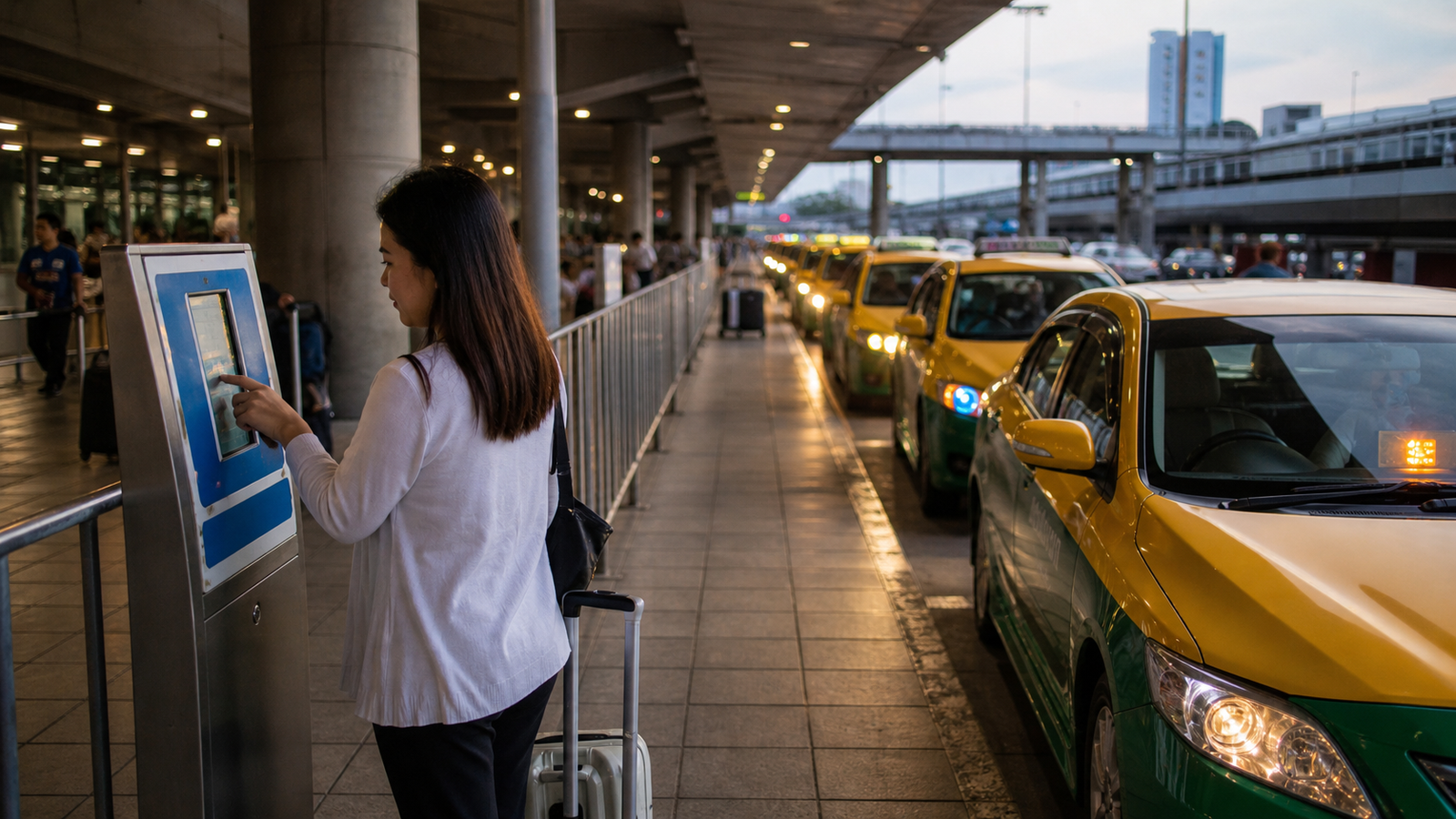 Public Taxi Meter at Suvarnabhumi Airport