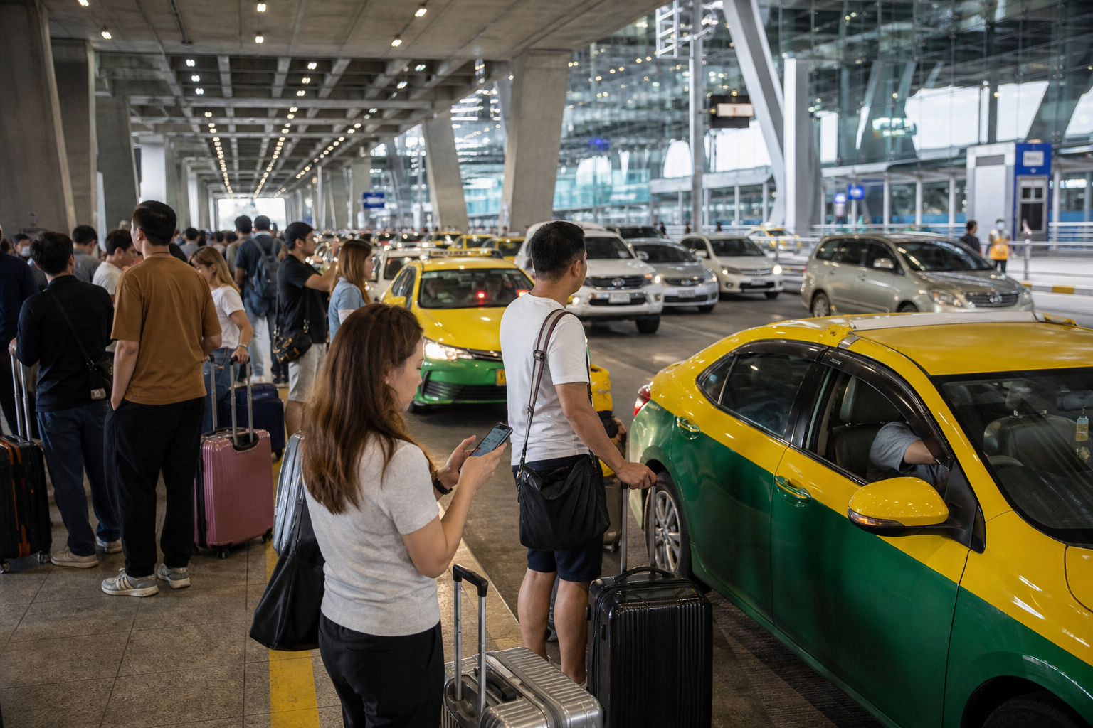 Public Taxi, Grab and Bus Options