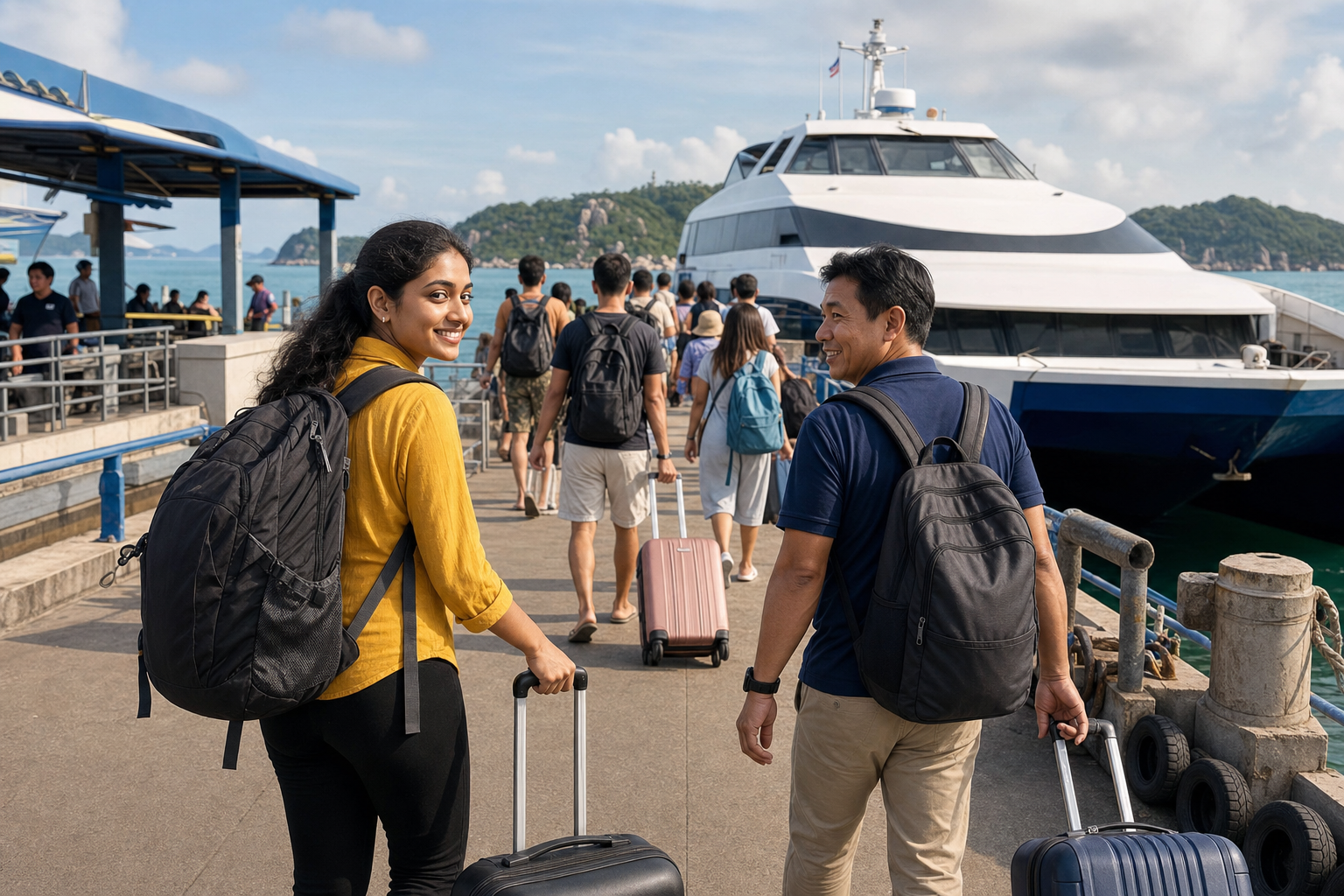 Reach Koh Tao by Lomprayah Ferry