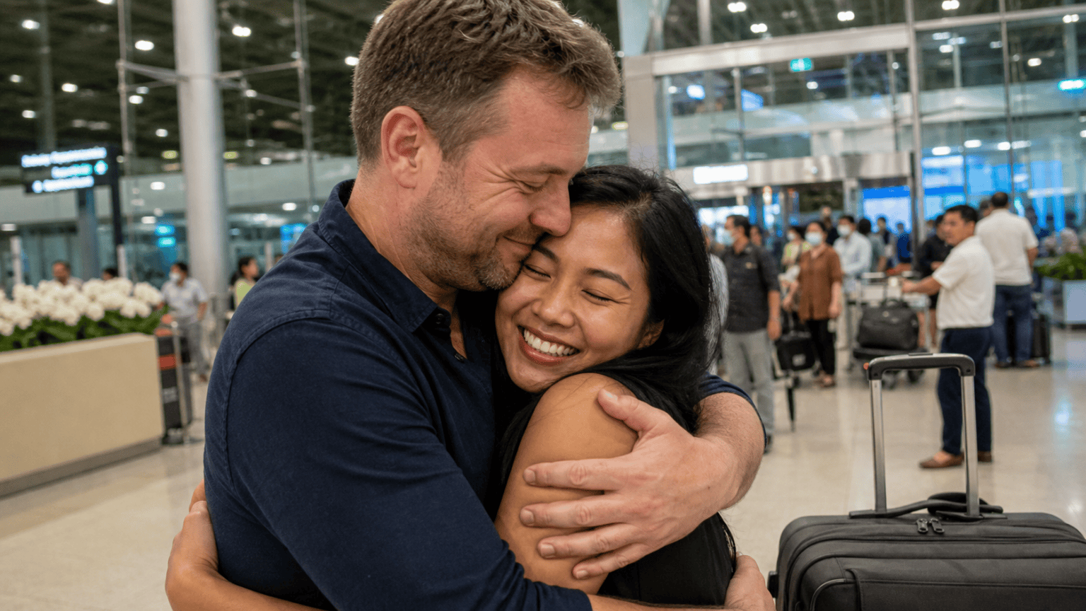 Reunited at the Airport