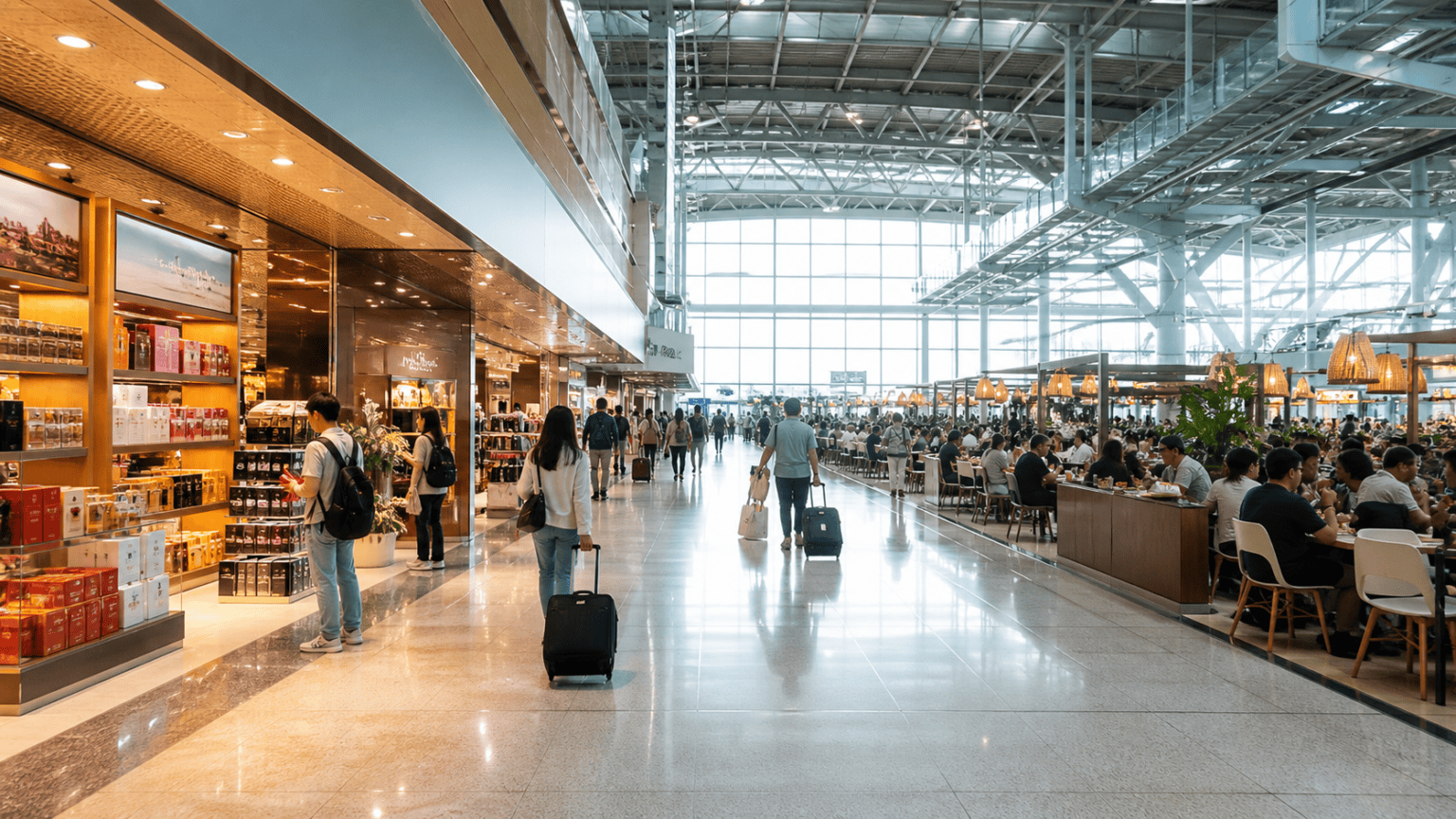 Security Duty Free and Airport Food