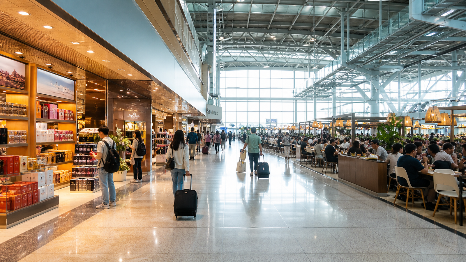 Security Duty Free and Airport Food