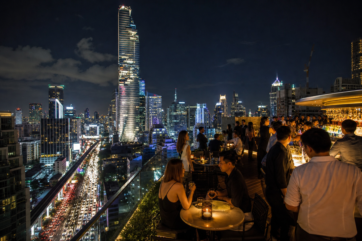 Silom Nightlife and Rooftop Bars