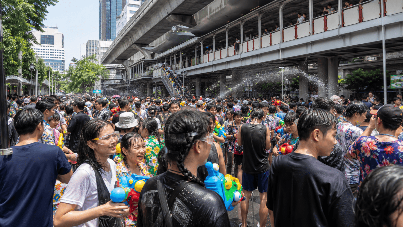 Songkran Around Sala Daeng BTS Station