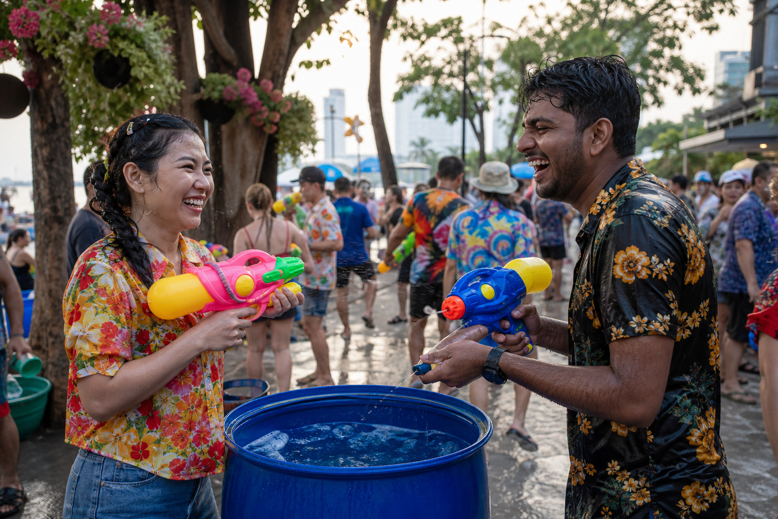 Songkran at Tree Town