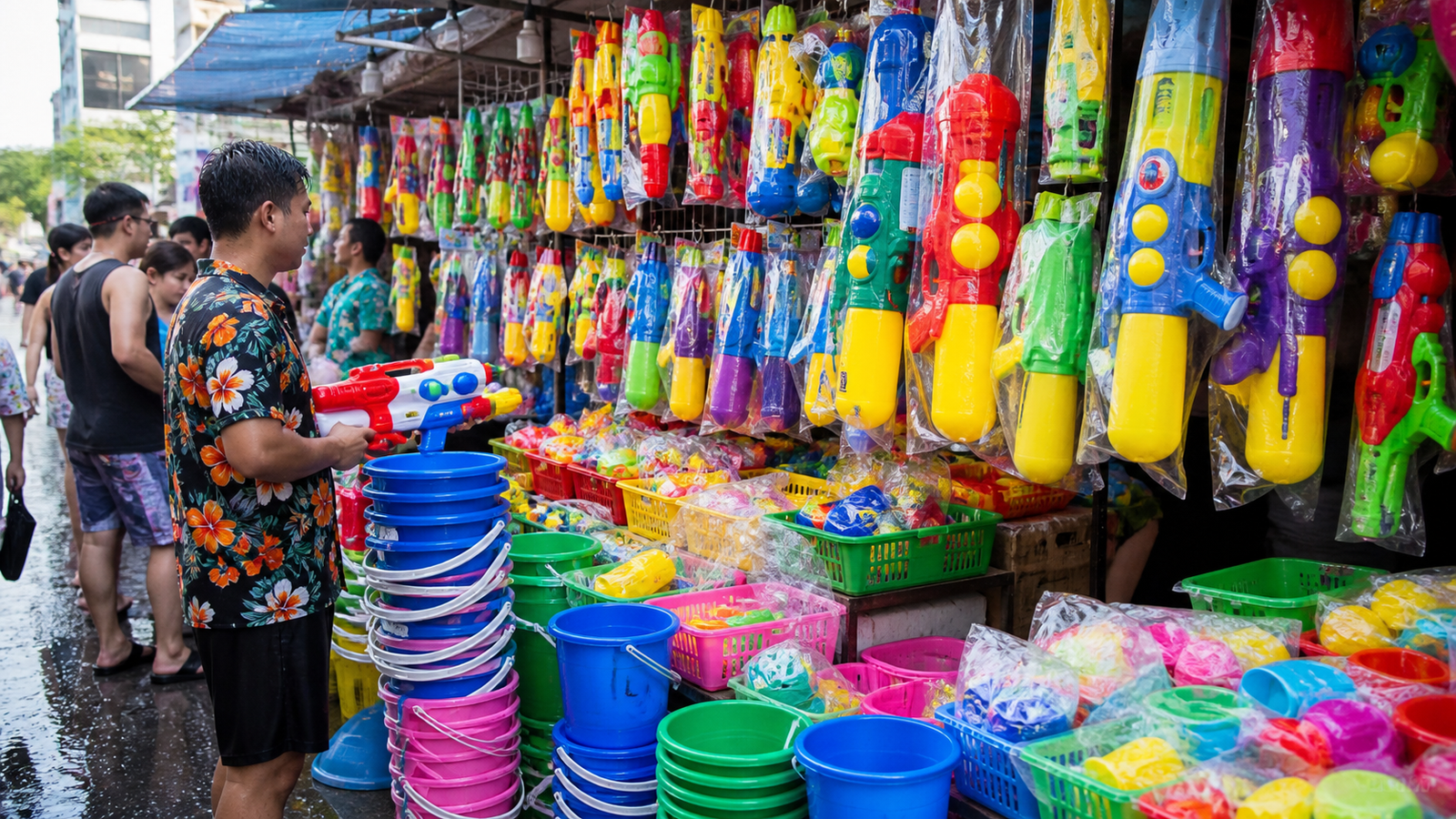 Songkran Water Guns and Cold Water Prices
