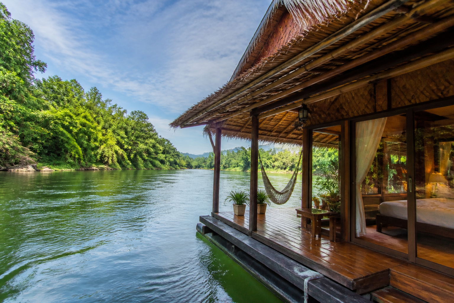 Staying in a Floating Hotel in Kanchanaburi