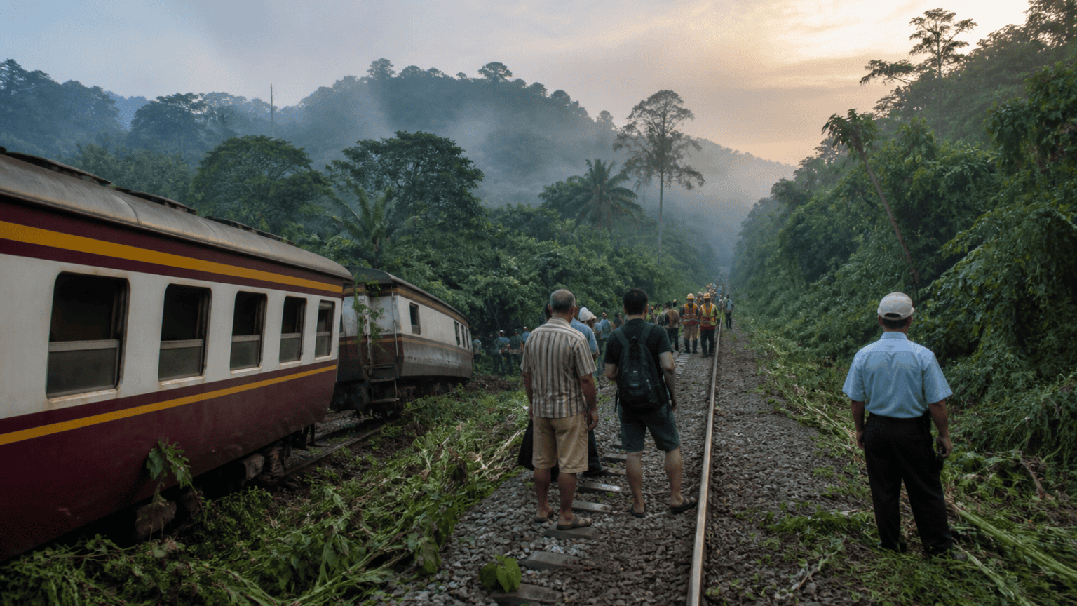 Story 5: A Train Derailment Leaves Travelers Stranded in Southern Thailand