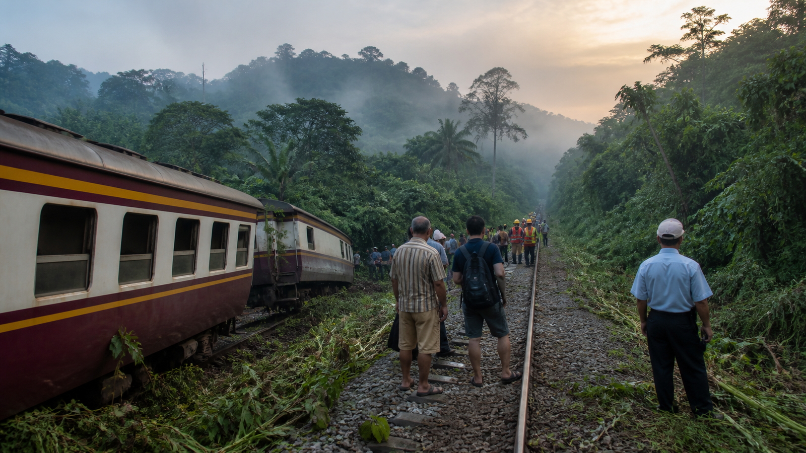 Story 5: A Train Derailment Leaves Travelers Stranded in Southern Thailand