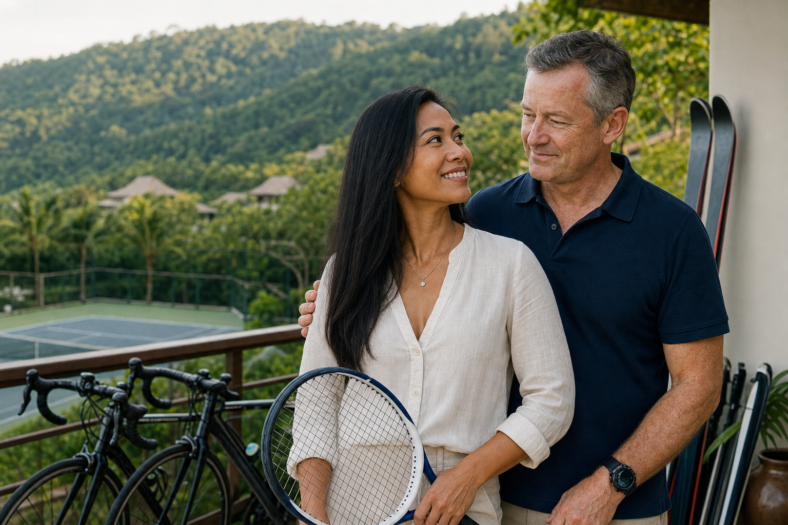 Story One The Go Go Girl Who Became a Skiing Cycling Tennis Playing Wife