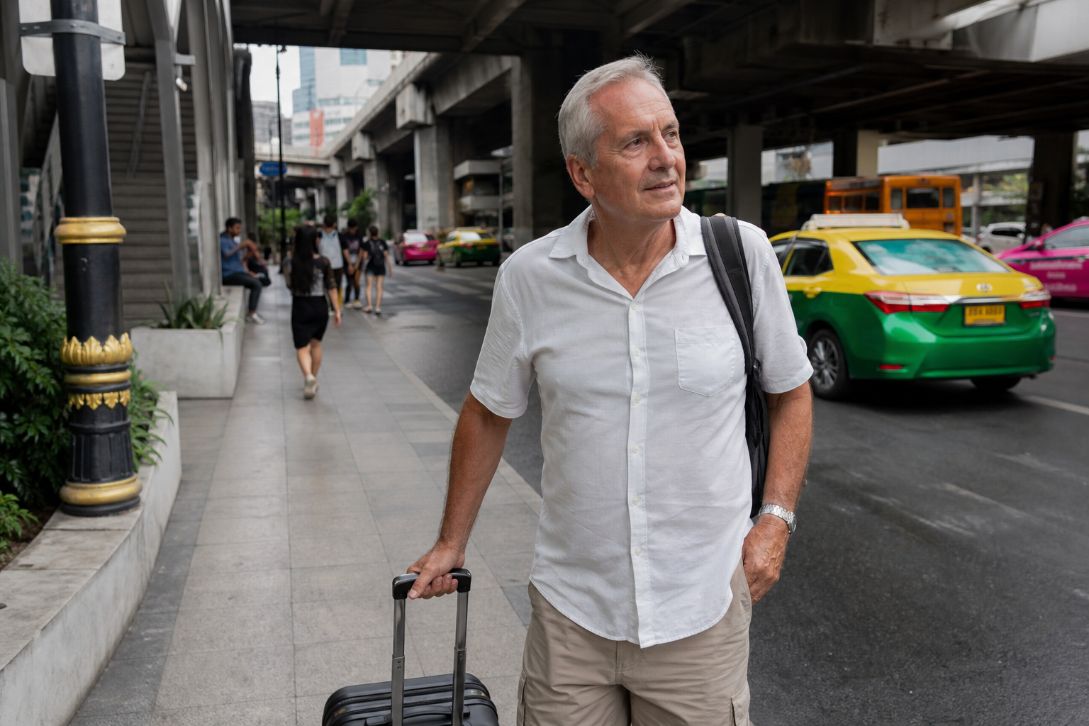 Story Two A 70 Year Old's First Trip to Bangkok Thermae Cafe and a Portrait