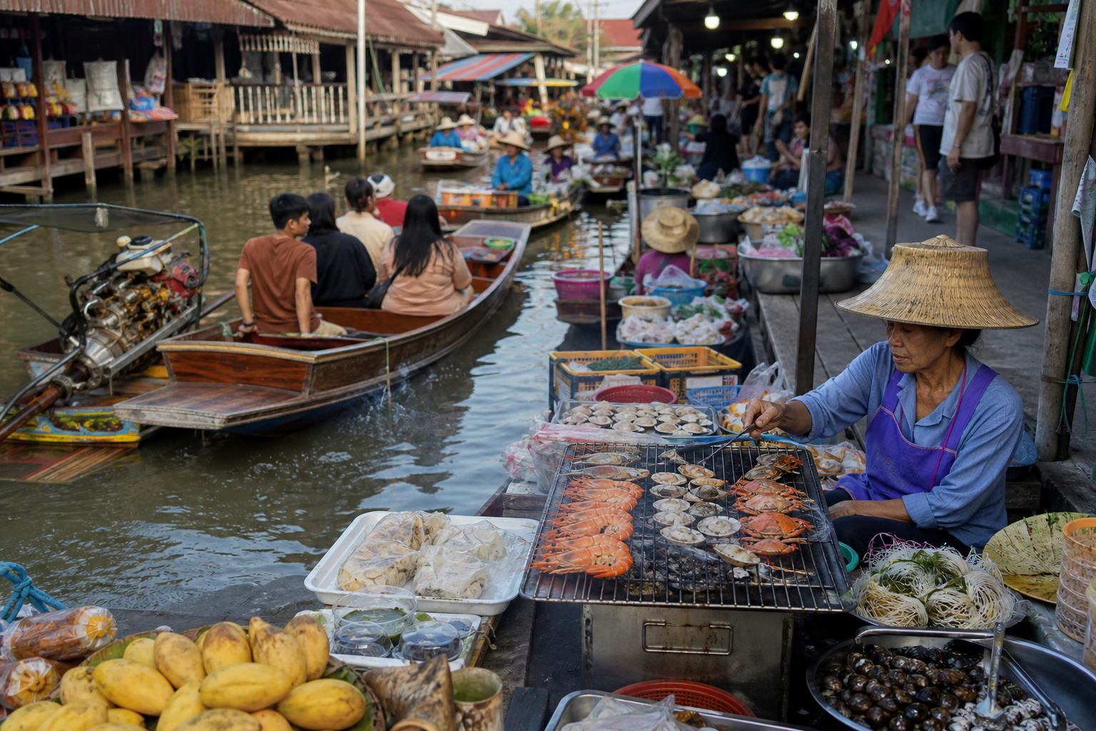 Street Food at Amphawa Floating Market