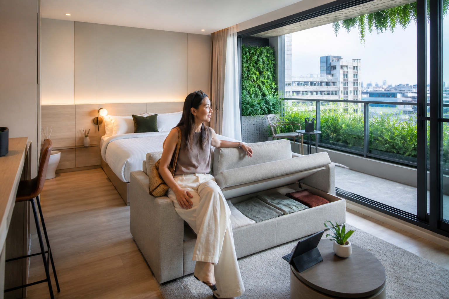 Studio Balcony Terrace and Booking