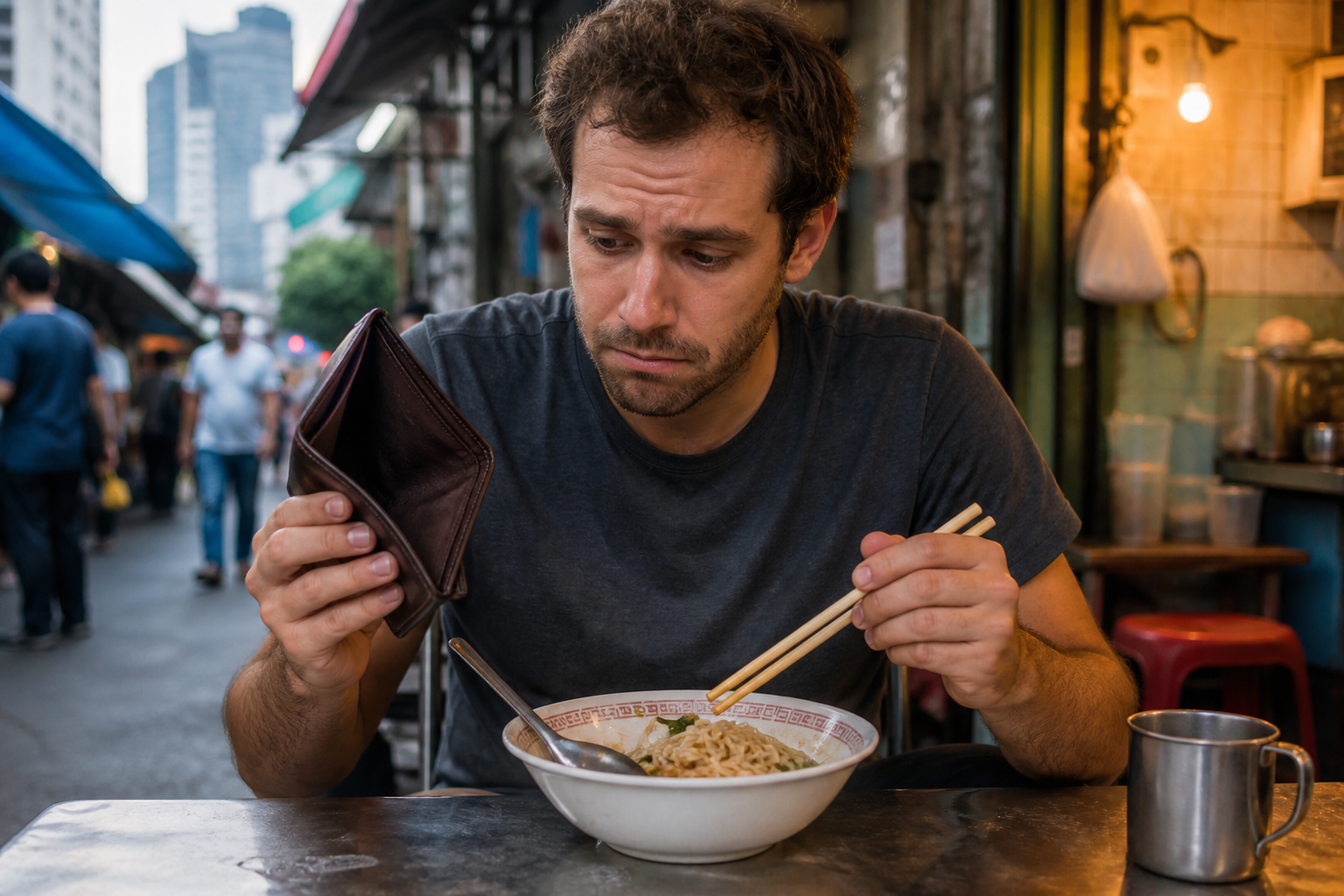 Surviving on Noodles Before Flying Home