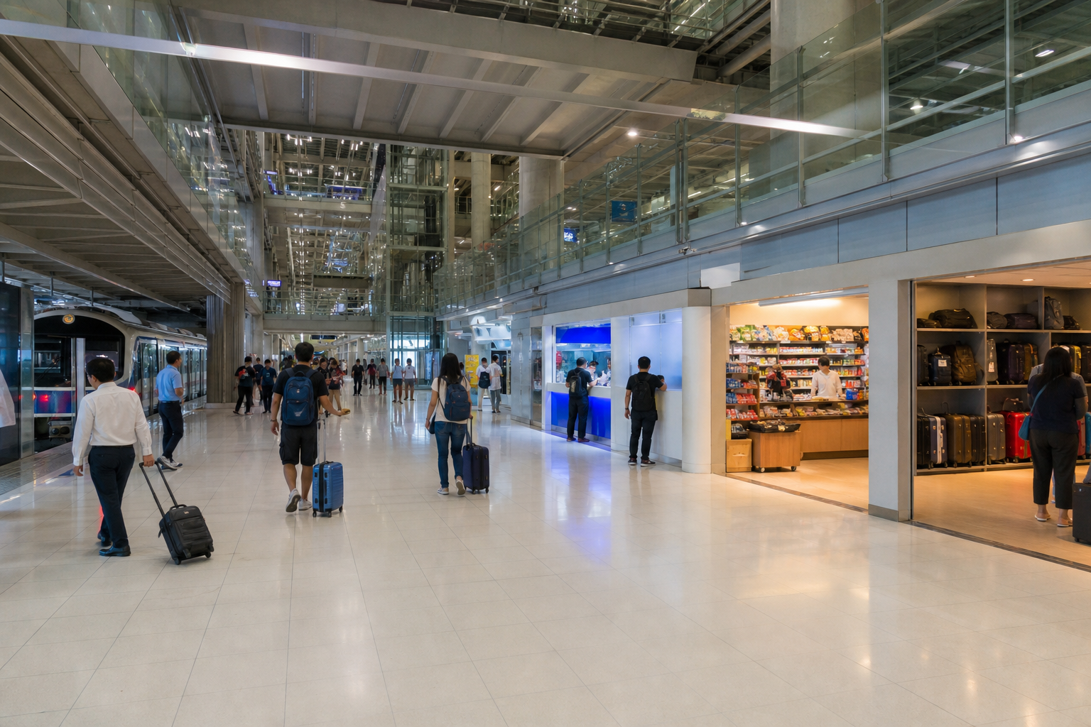 Suvarnabhumi Airport Lower Level Facilities