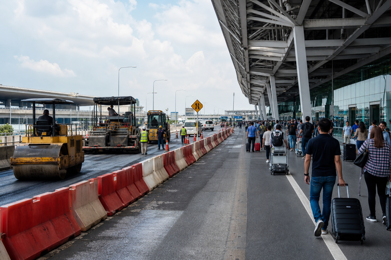 Suvarnabhumi Airport Maintenance Warning