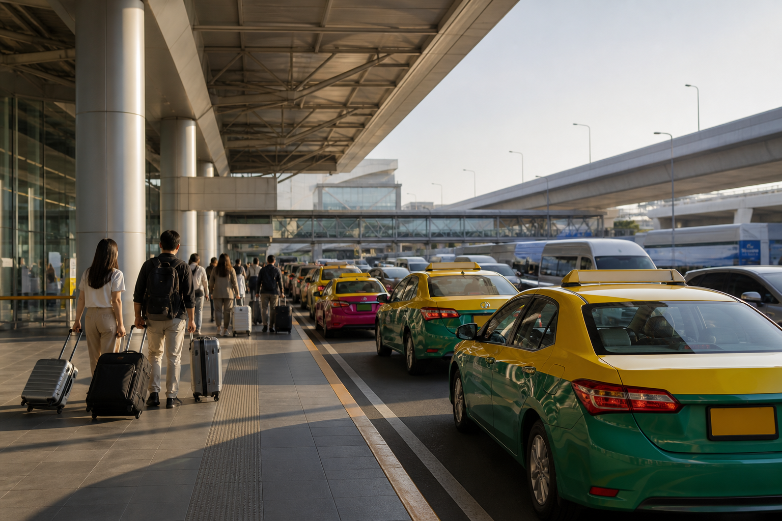 Getting to Bangkok by Taxi, Rail, or Ride-Hailing