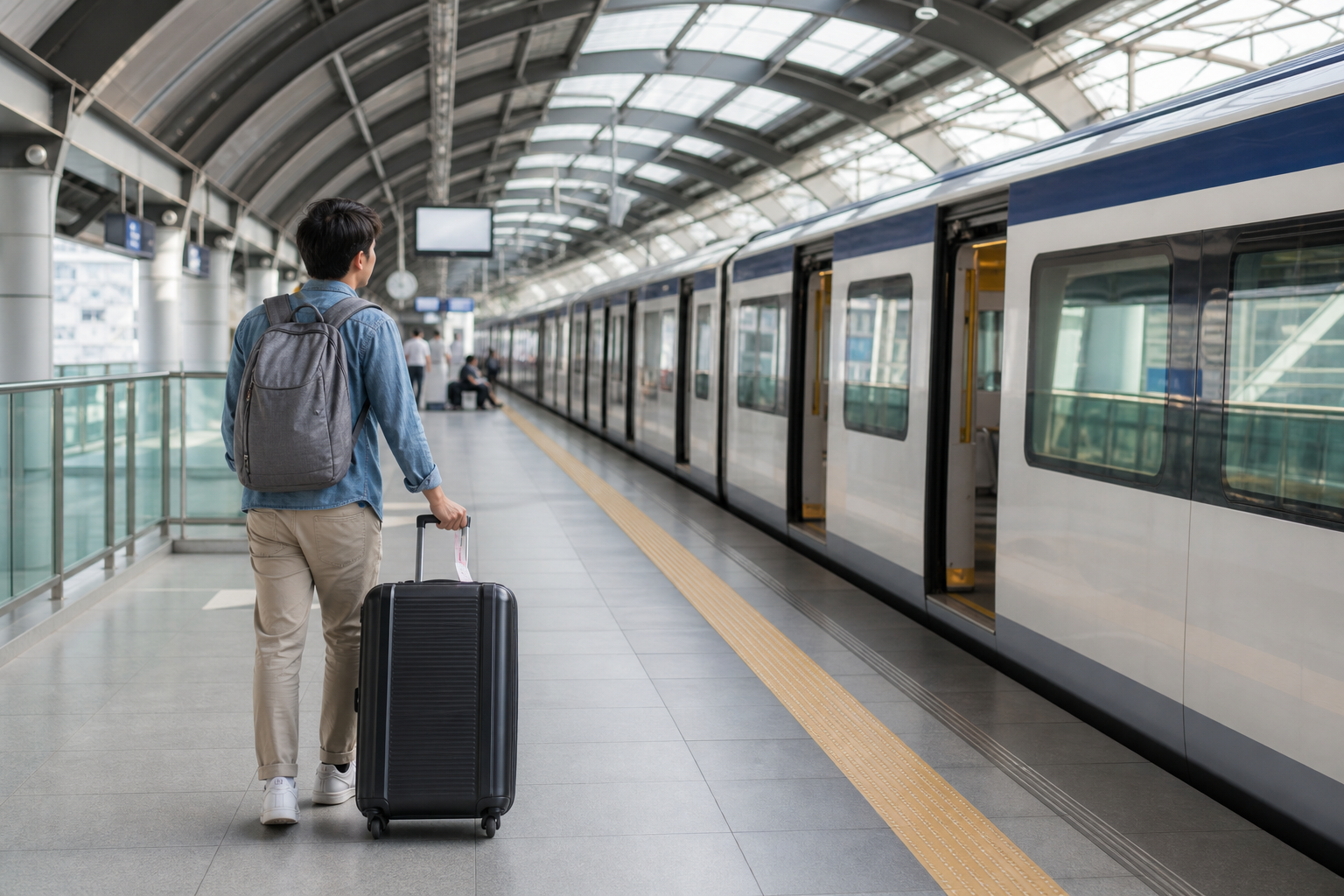 Take the Airport Rail Link into Bangkok