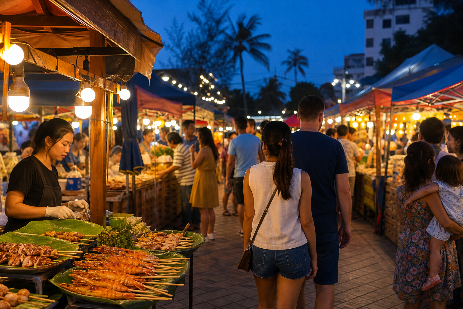 Explore Markets and Local Food in the Evening