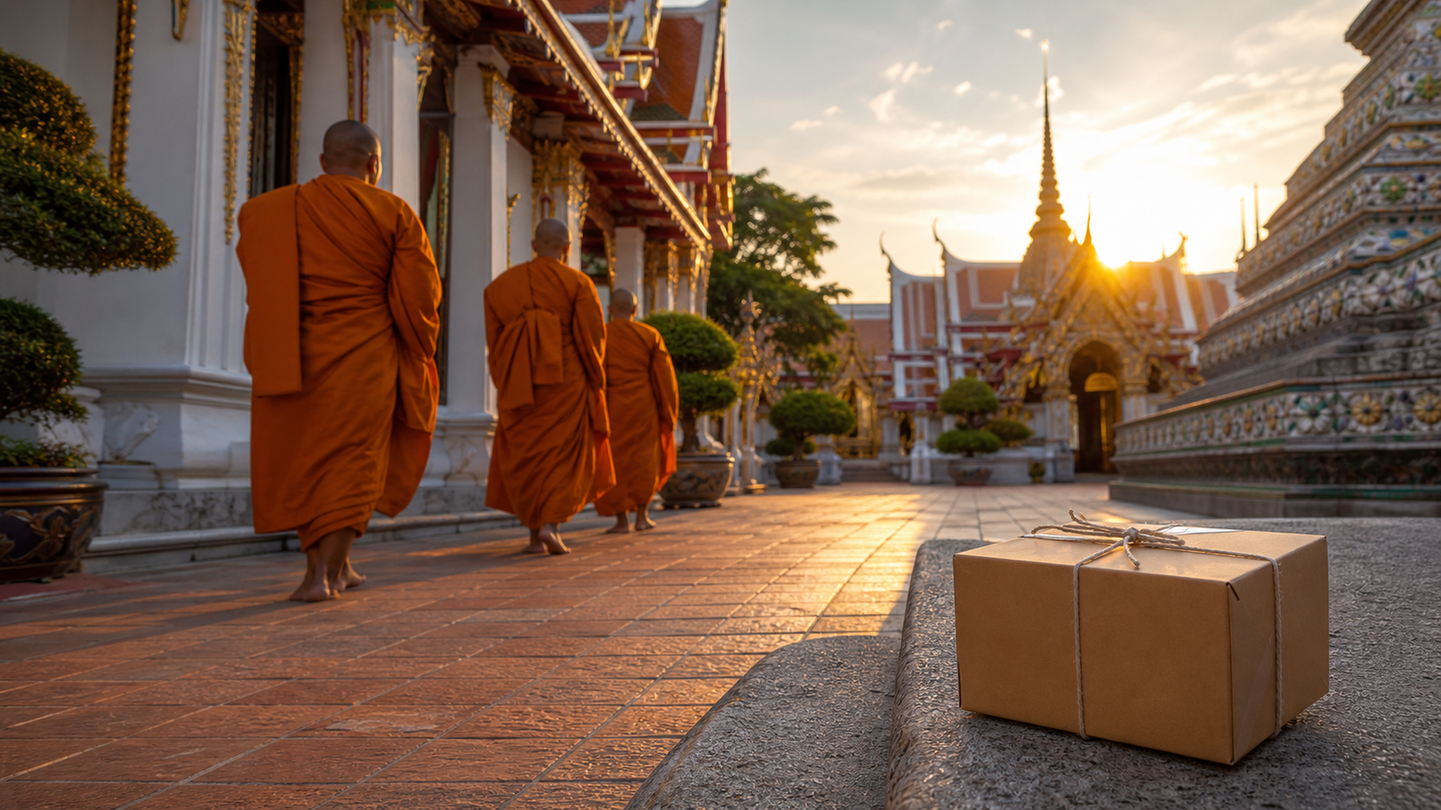 Temples Monks and Shipping