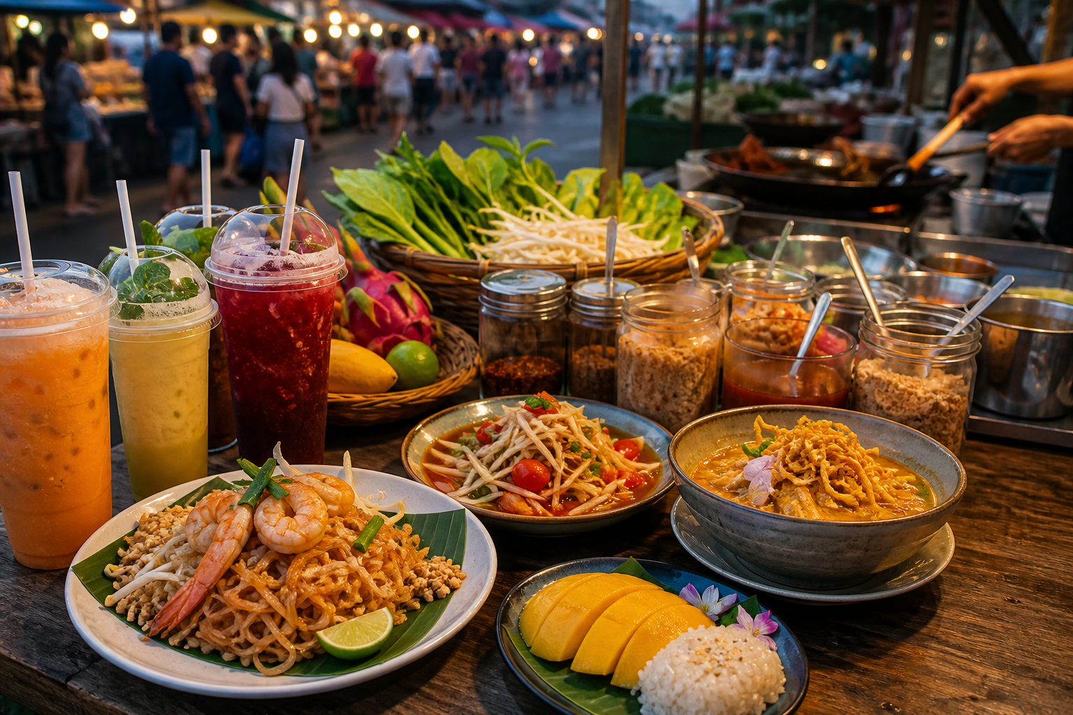 Thai Food, Drinks, and Street Food