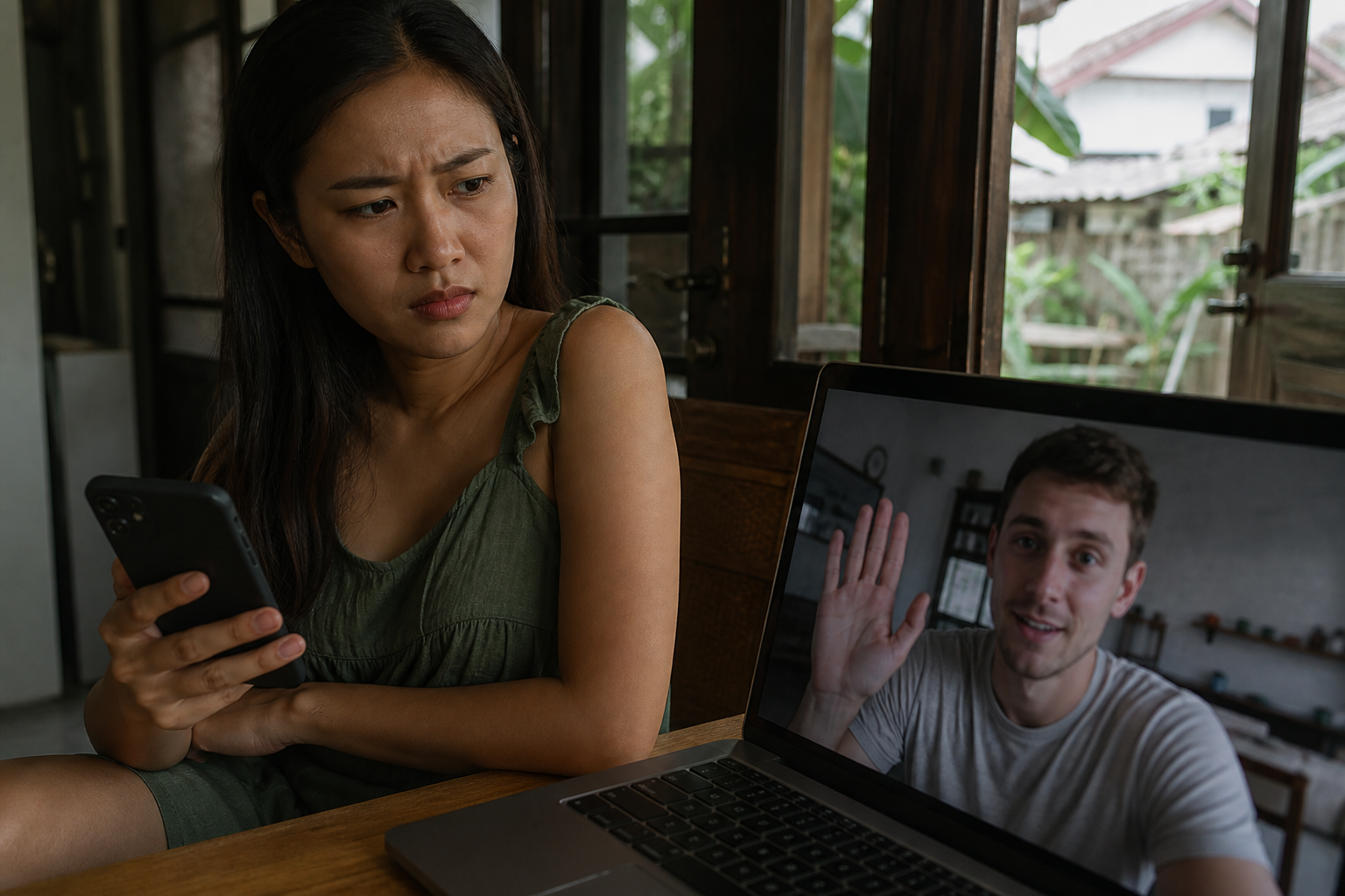 Thai Girlfriend Becoming Jealous