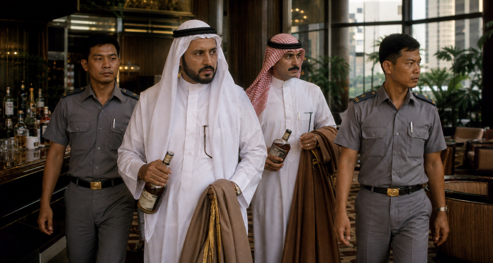 The Arabs Arrive at the Grace Hotel