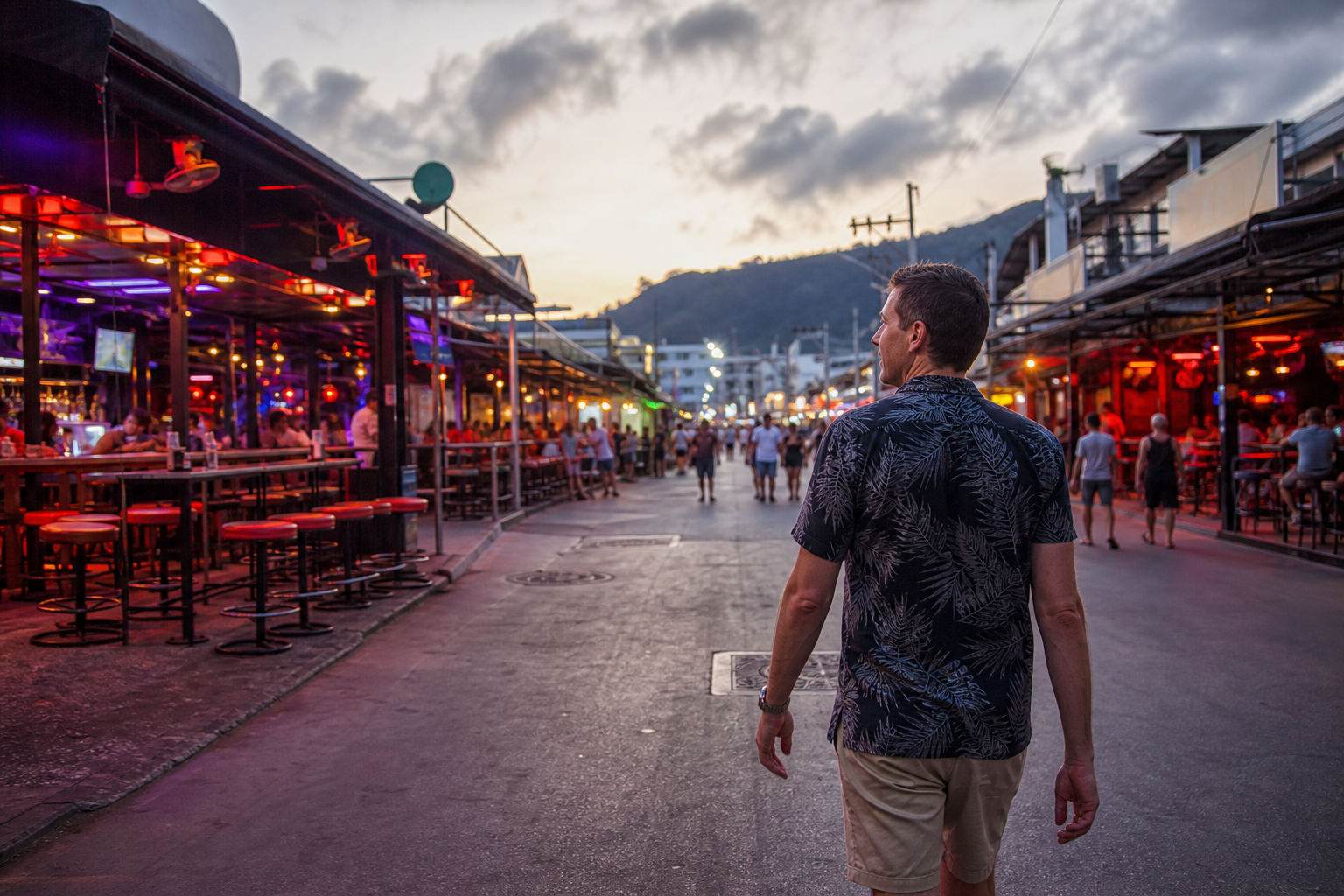 The Bar Crawl Begins On The First Night In Phuket