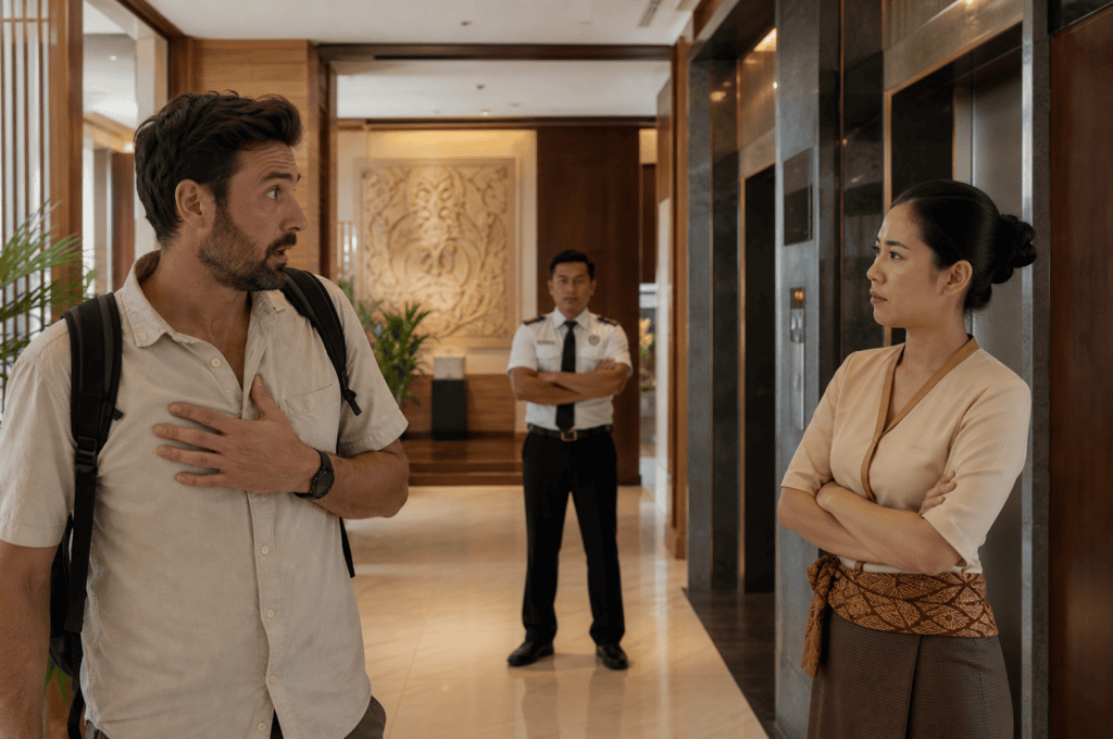 The Confrontation at the Hotel