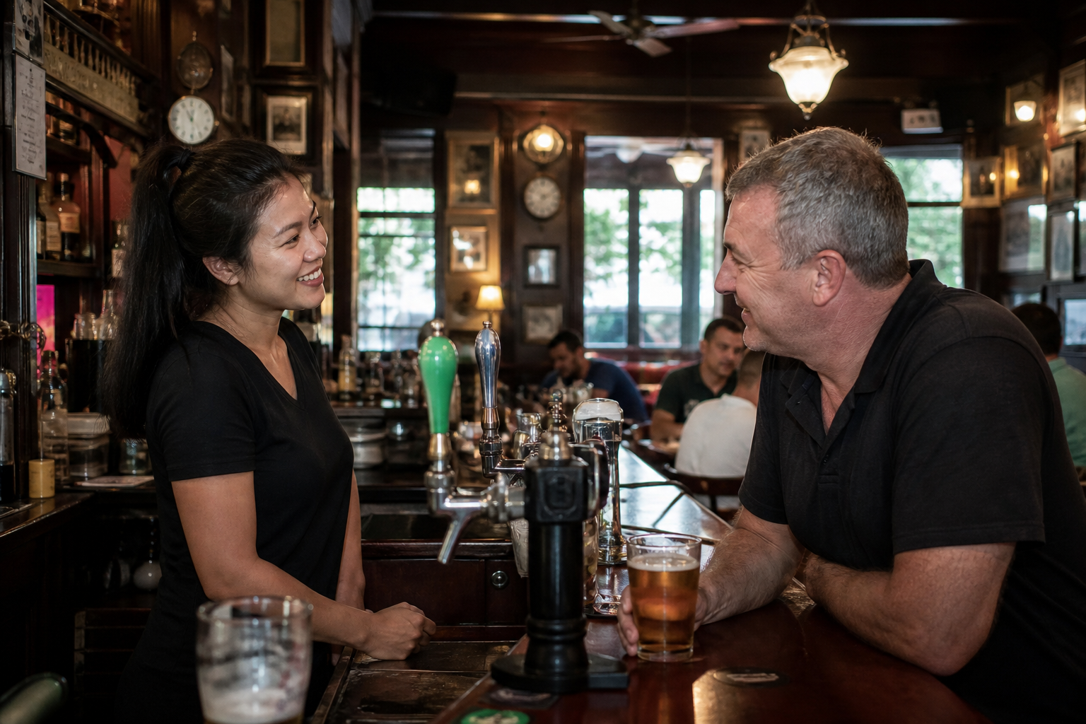 The First Meeting at the Irish Pub