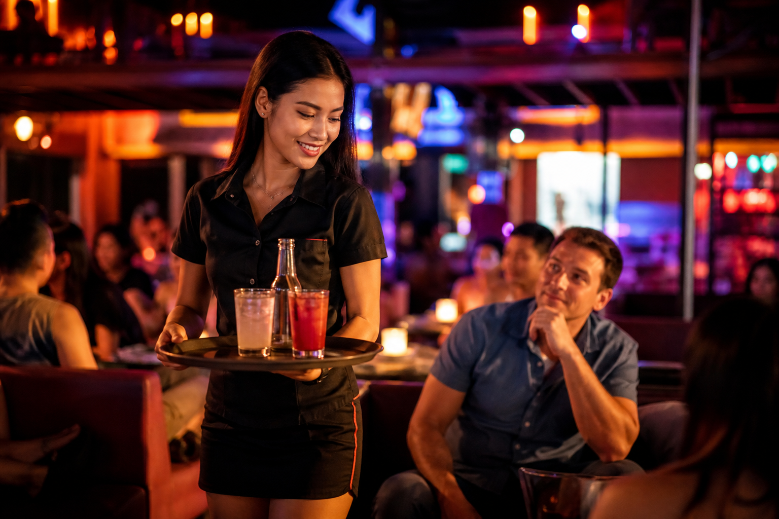 The First Pattaya Night When a Waitress Captured My Attention