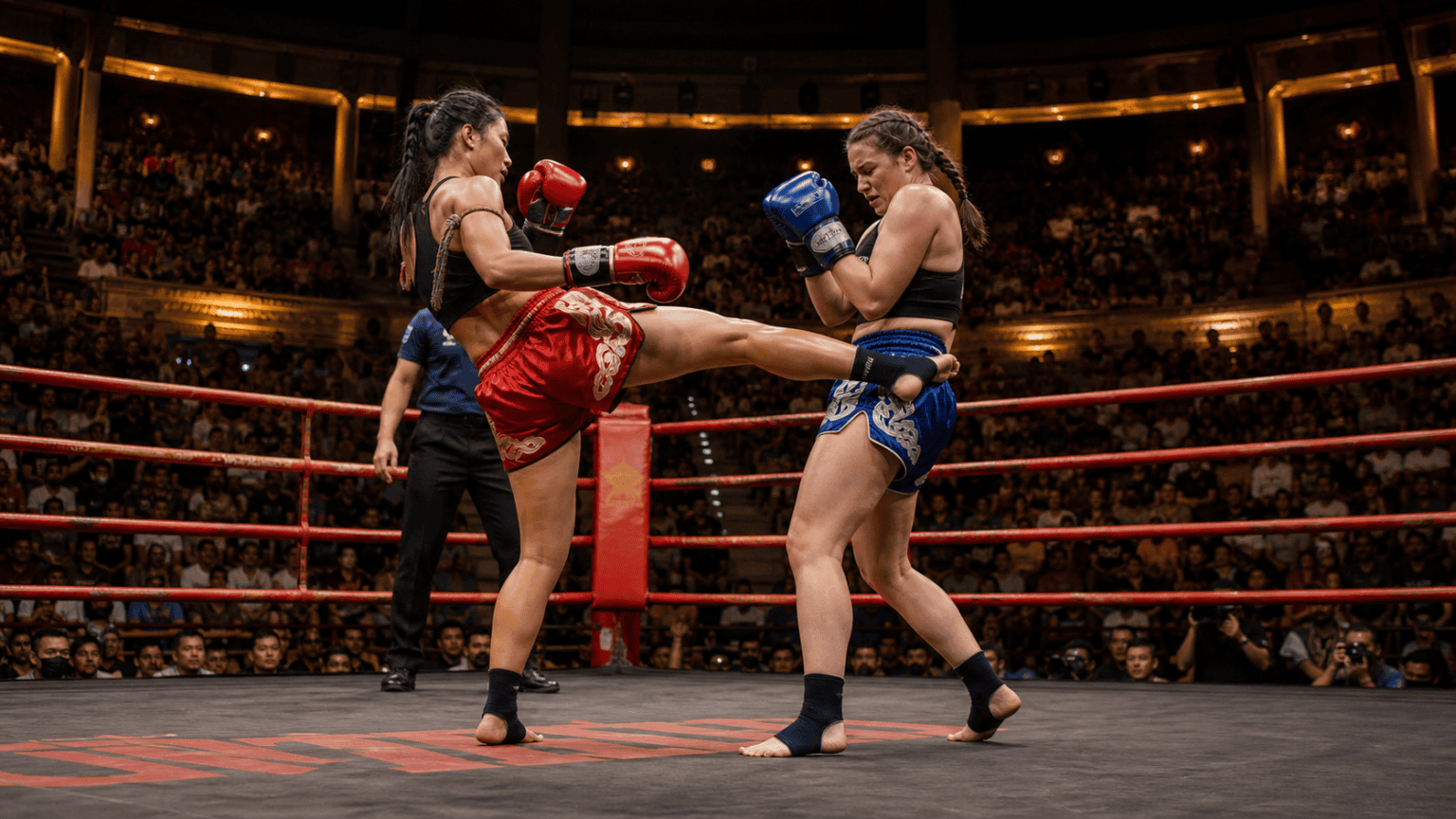 The USA Versus Thailand Women's Muay Thai Fight