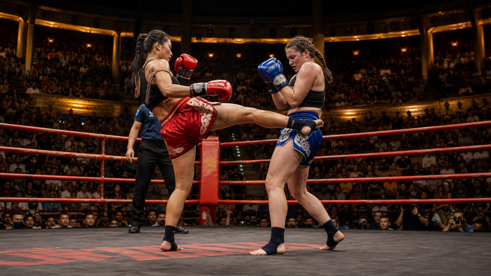 The USA Versus Thailand Women's Muay Thai Fight