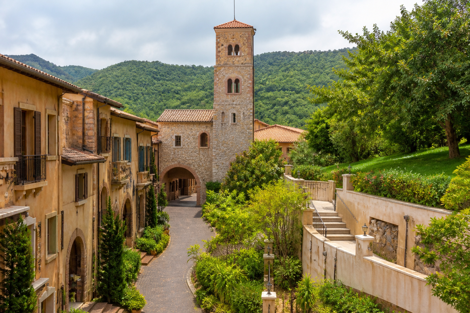 Toscana Valley and Its Italian Village