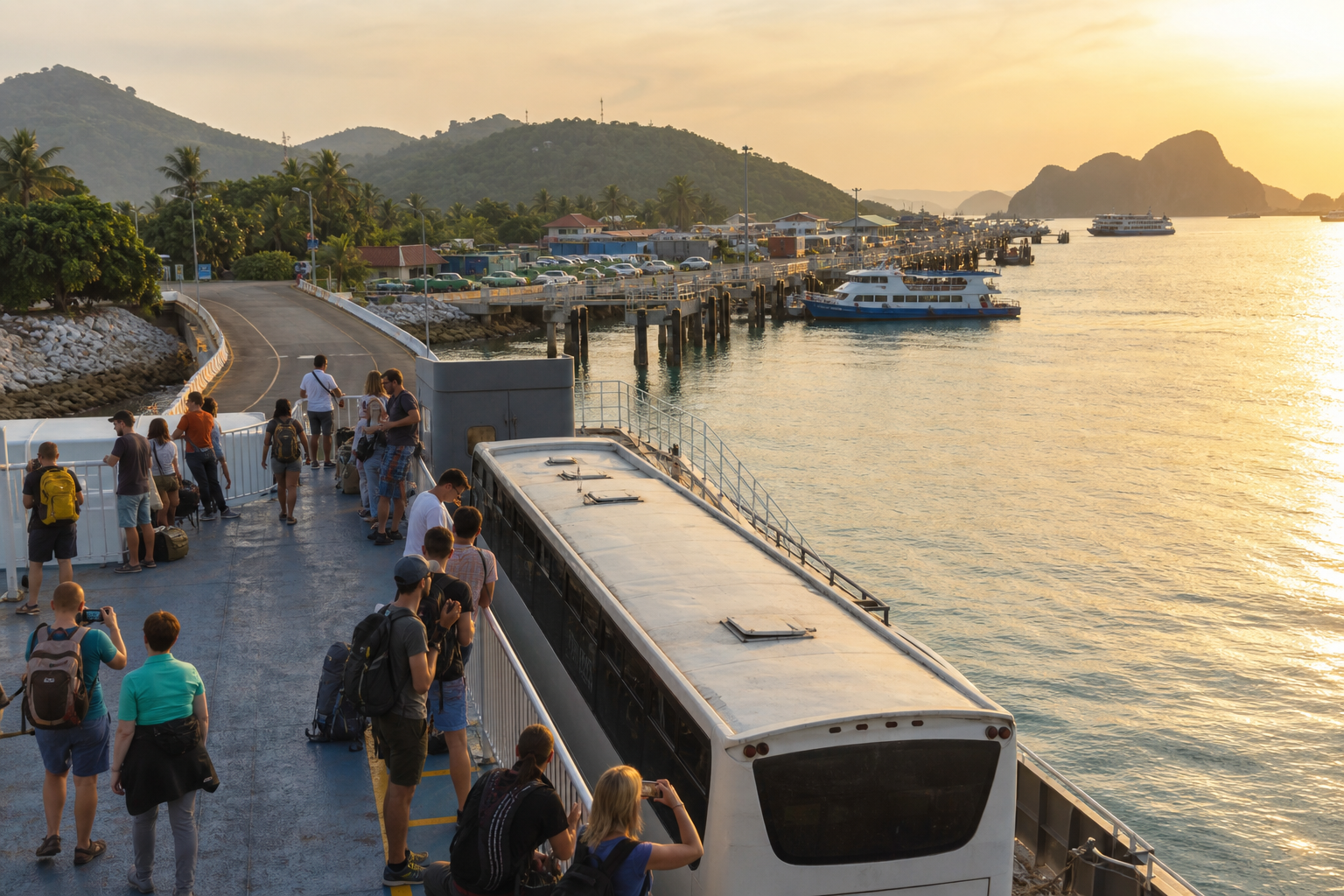 Travelling from the Gulf of Thailand to Koh Phi Phi