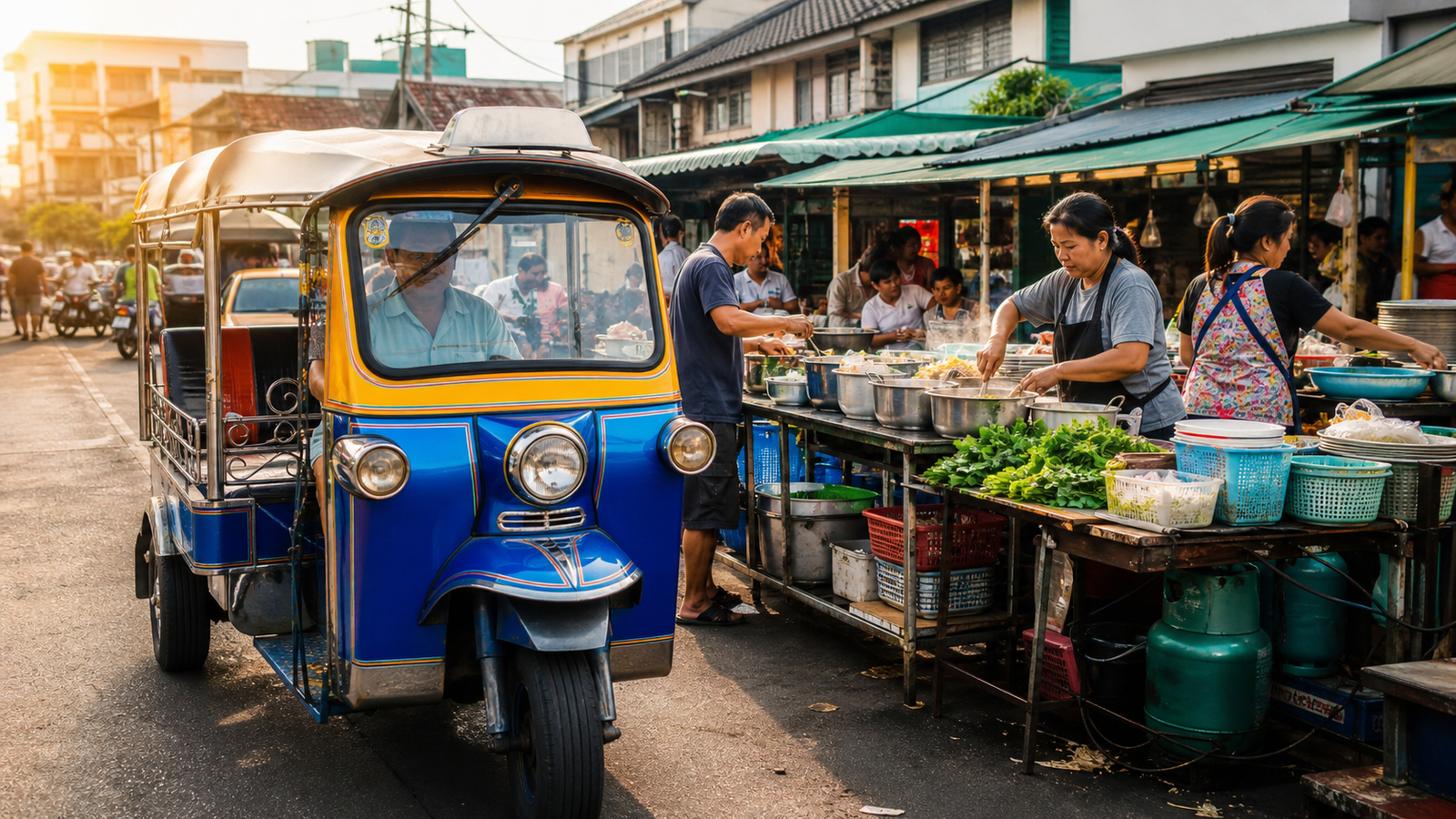 Tuk Tuk Ride to Thonburi Breakfast Market