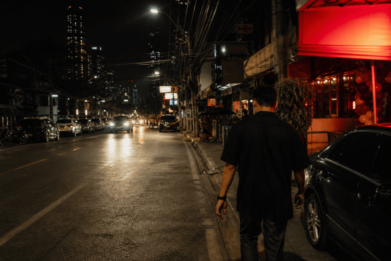 Walking Out of the Bangkok Bar