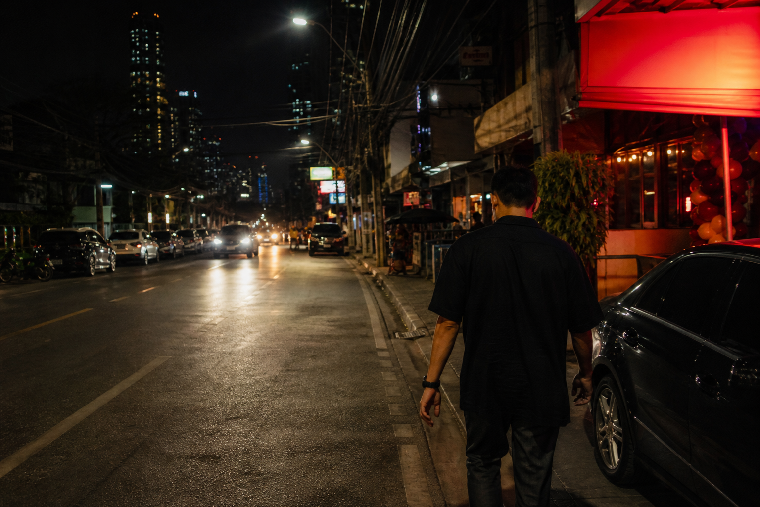 Walking Out of the Bangkok Bar
