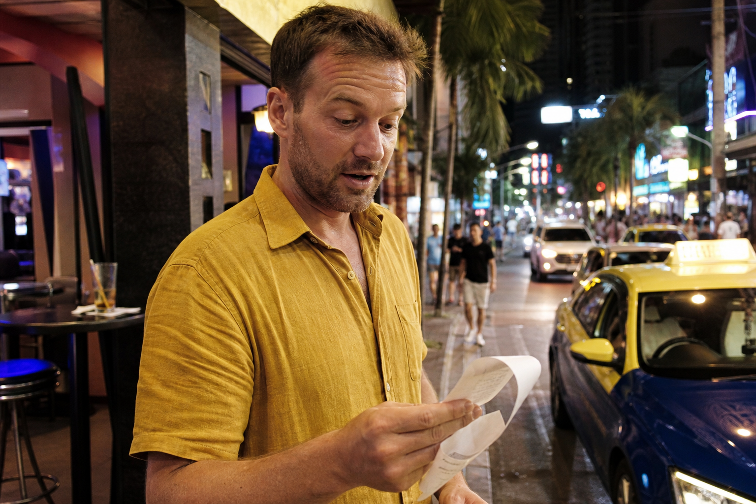 A Fine Mistake at a Walking Street Bar