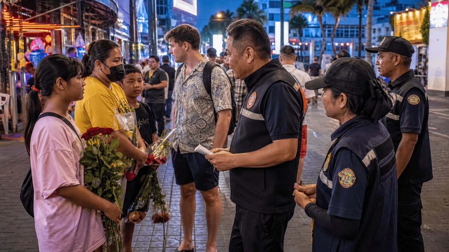 Walking Street Flower Sellers Face Stricter Inspections