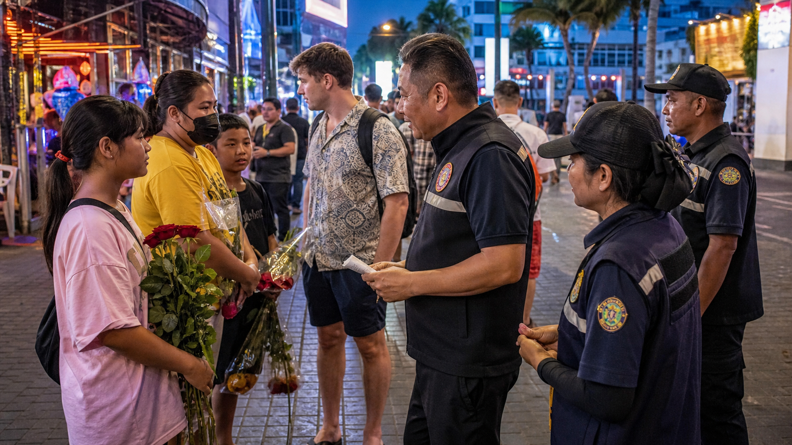 Walking Street Flower Sellers Face Stricter Inspections
