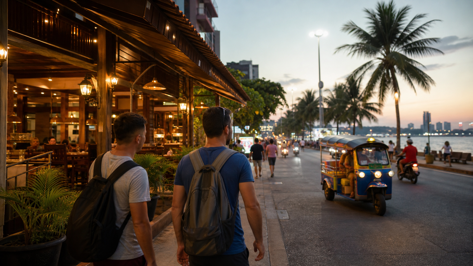 Walking Street, German Restaurants, and Tourist Stops in Pattaya