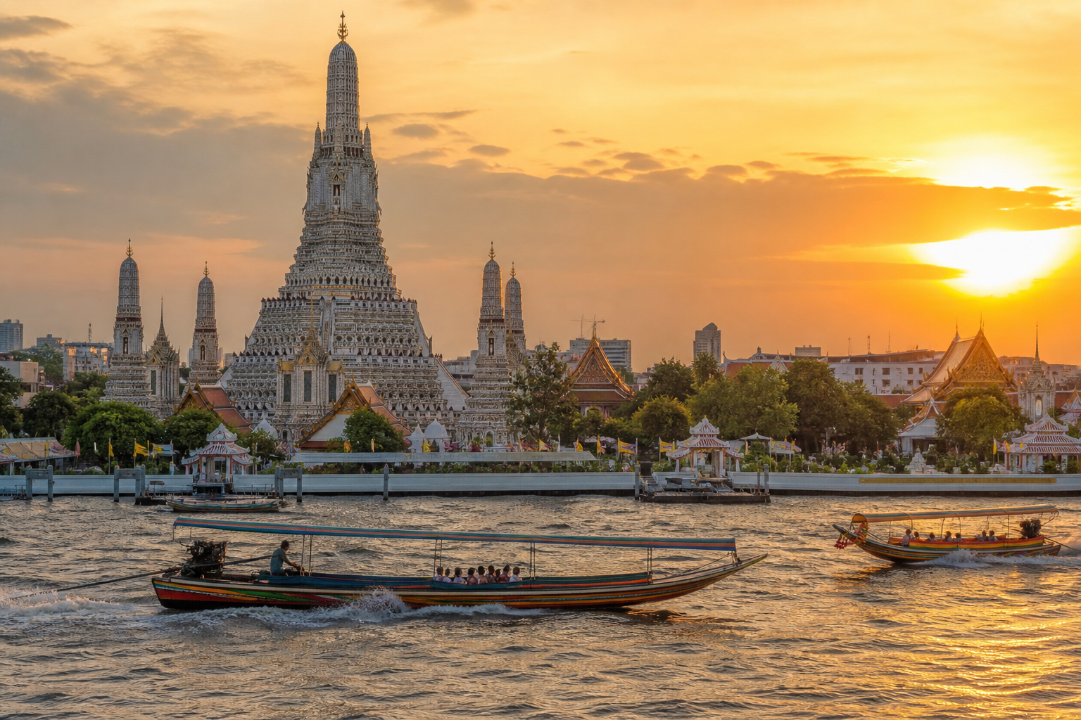 Wat Arun Across the Chao Phraya River