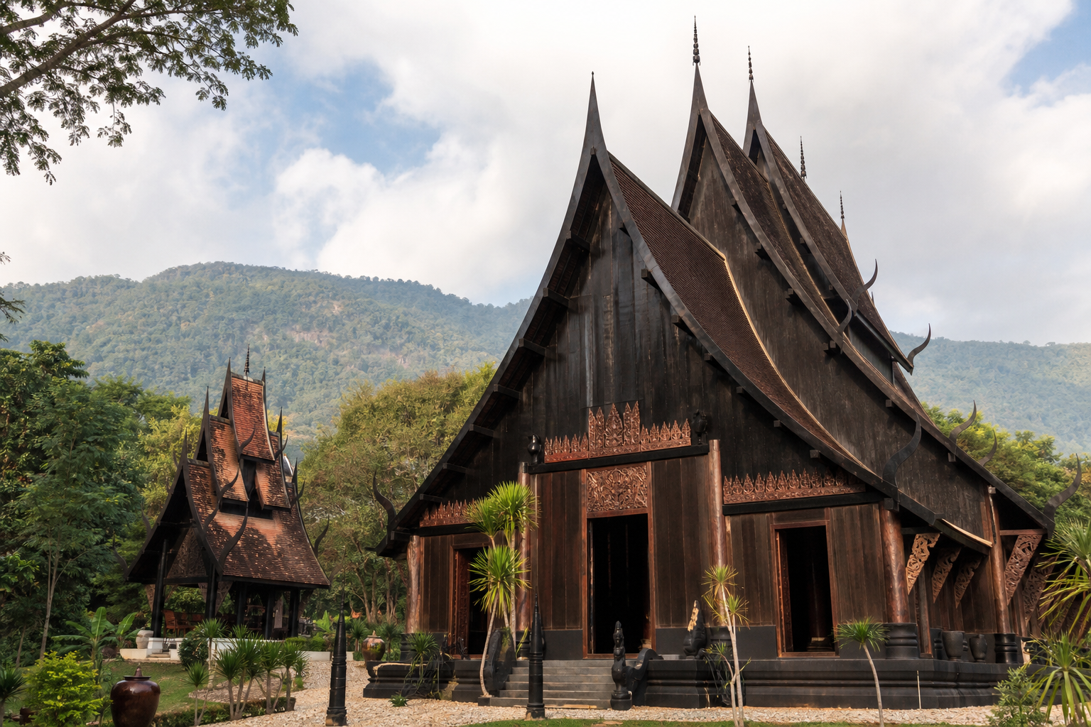 Wat Bandam Black House Temple in Northern Thailand